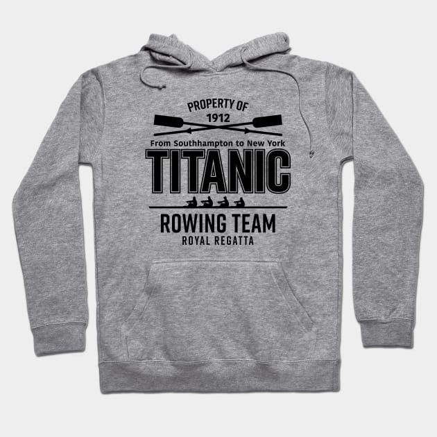 Titanic Rowing Team Hoodie by Alema Art